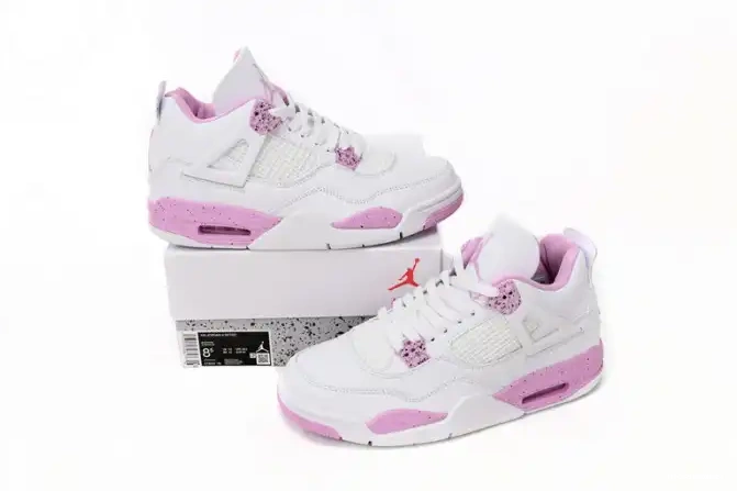 Cheap LUCY Jordan 4 White Retro CT8527-116 Pink 0615